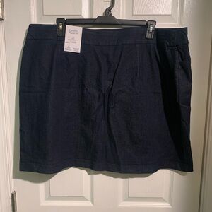 Croft & Barrow Mid Rise Denim Skirt